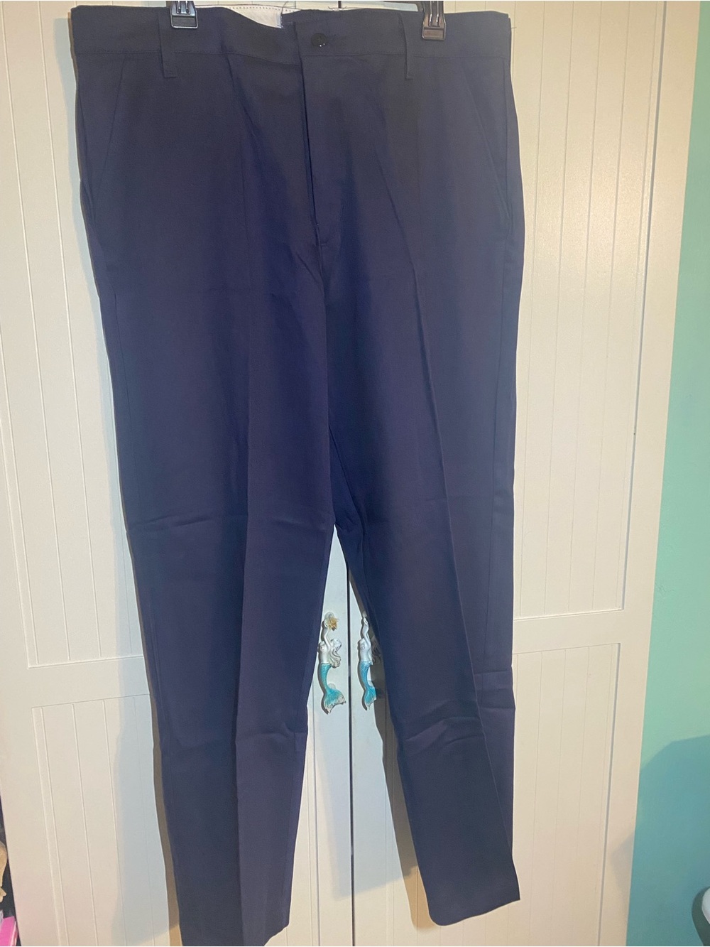 Classic Men's Navy Dress Pants - Tailored Fit 38x32 NWT